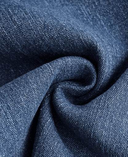 Pantalón Vaquero de Cintura Alta Cruzada [EFECTO VIENTRE PLANO]