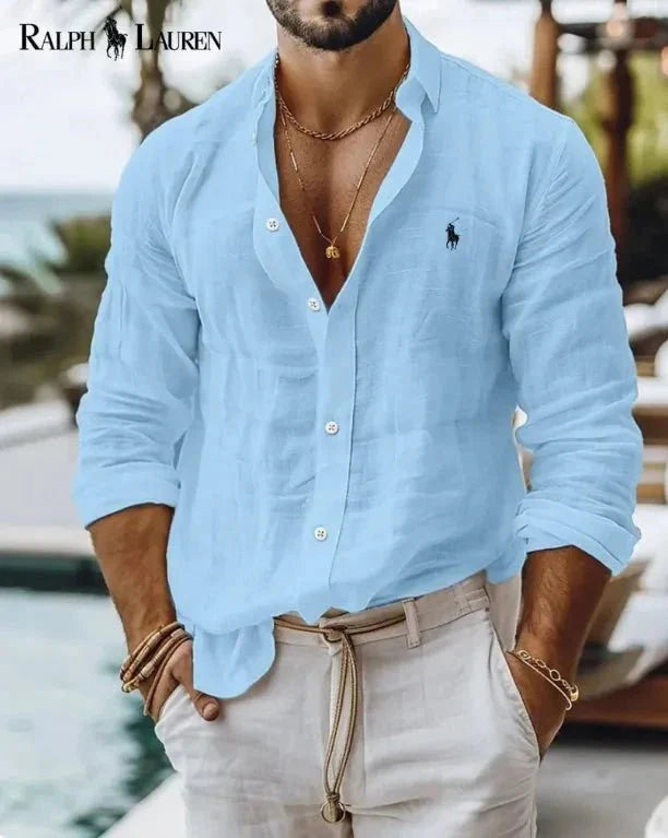 Camisa R&P Slim Fit 100% Lino