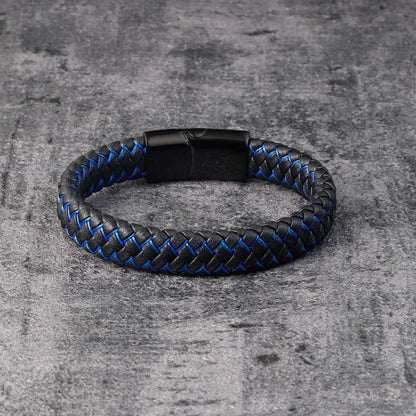 Pulsera de Cuero Trenzado