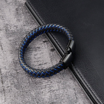 Pulsera de Cuero Trenzado