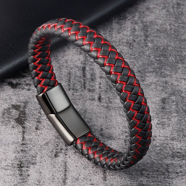 Pulsera de Cuero Trenzado