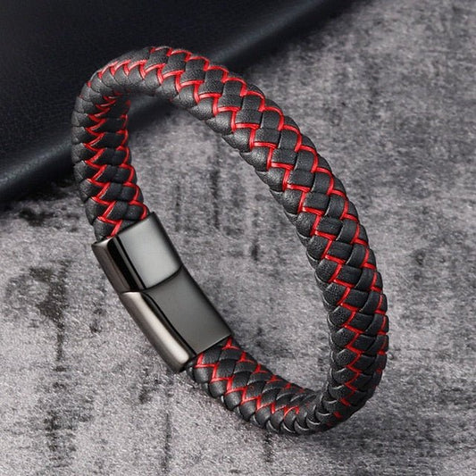 Pulsera de Cuero Trenzado
